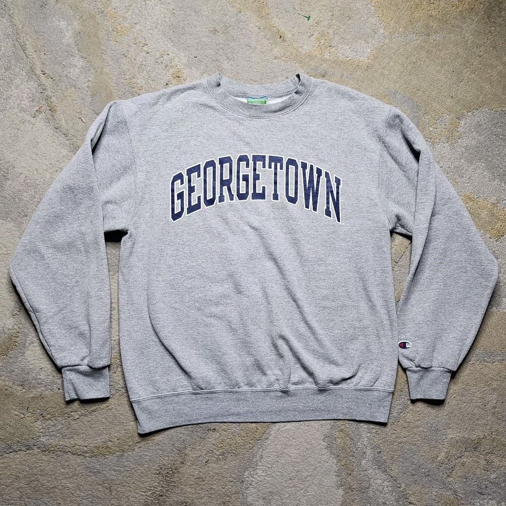 Vintage Georgetown Champion Eco Fleece Crewneck Sweatshirt Mens Medium